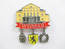 Weimar Metall Magnet mit 3 Charms Souvenir Wa...