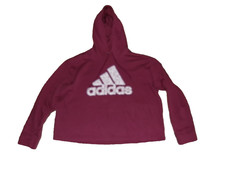 Women's Adidas Graphic Hoodie Size 2X 22/24 EUC Maroon