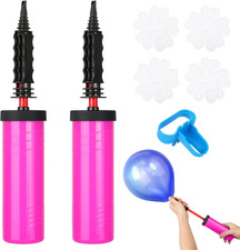 2 Pezzi Pompetta per Palloncini, Pompa Palloncini Manuali, Pompa per Palloncini,