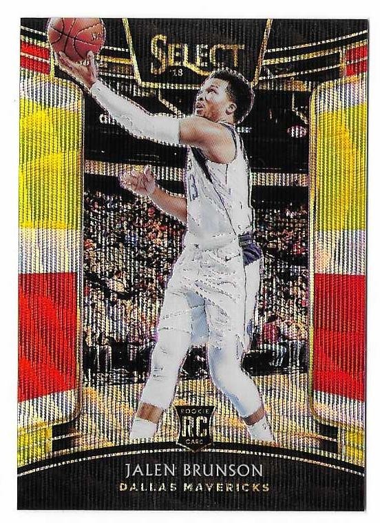 Jalen Brunson 2018 Panini Select Tri-Color Prizm Rookie Card #8 NM-MT