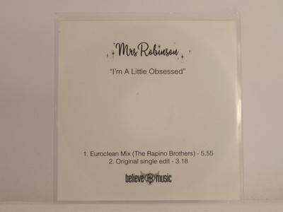 MRS ROBINSON I'M A LITTLE OBSESSED (I5) 2 Track Promo CD Single including White 