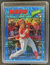 2026 Topps Heritage Sal Stewart Chrome RC Light Blue Sparkle Refractor #221 Reds