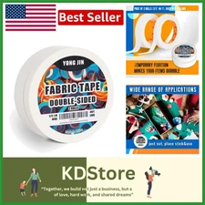 Double-Sided Fabric Tape 2 Rolls for Hemming DIY Crafts No Sew Quick Repairs