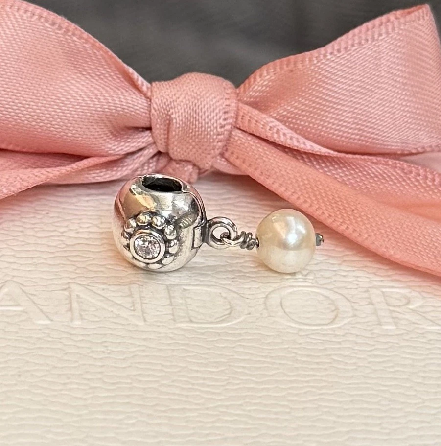 Original Pandora Clip „Perle der Weisheit“ Rarität silber 925 #790873P - Bild 2 von 4