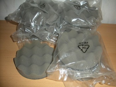 Polierschwamm;Polierpads mit Klett-Polierscheibe D 125mm, 9x NEU
