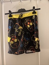 Arizona Jean Co Boys Graphic Swim Trunks Board Shorts Lined Size L 10/12
