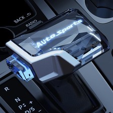 Universal Automatic Shift knob with Push Button Crystal-Cut Surface LED Illum...