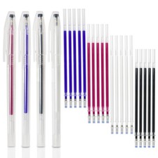20 Pcs Heat Erasable Pens for Fabric 4 Colors Heat Erasable Fabric Marking Pe...