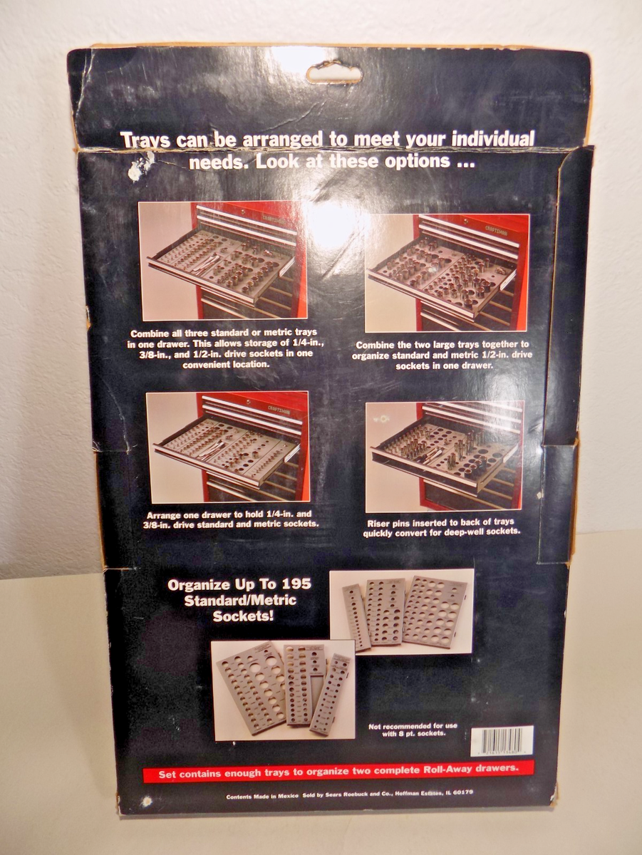 NOS* Vintage Craftsman 65172 Socket Organizer Set-WAS unopened! | eBay