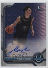 2021 Bowman U Chrome Prospect Silver Wave Refractor /199 Mason Miller Auto 1i9