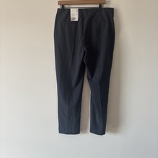 Nine West Women’s 14 High Rise Side Zip Skinny Pants Lightweight Blue Office NWT