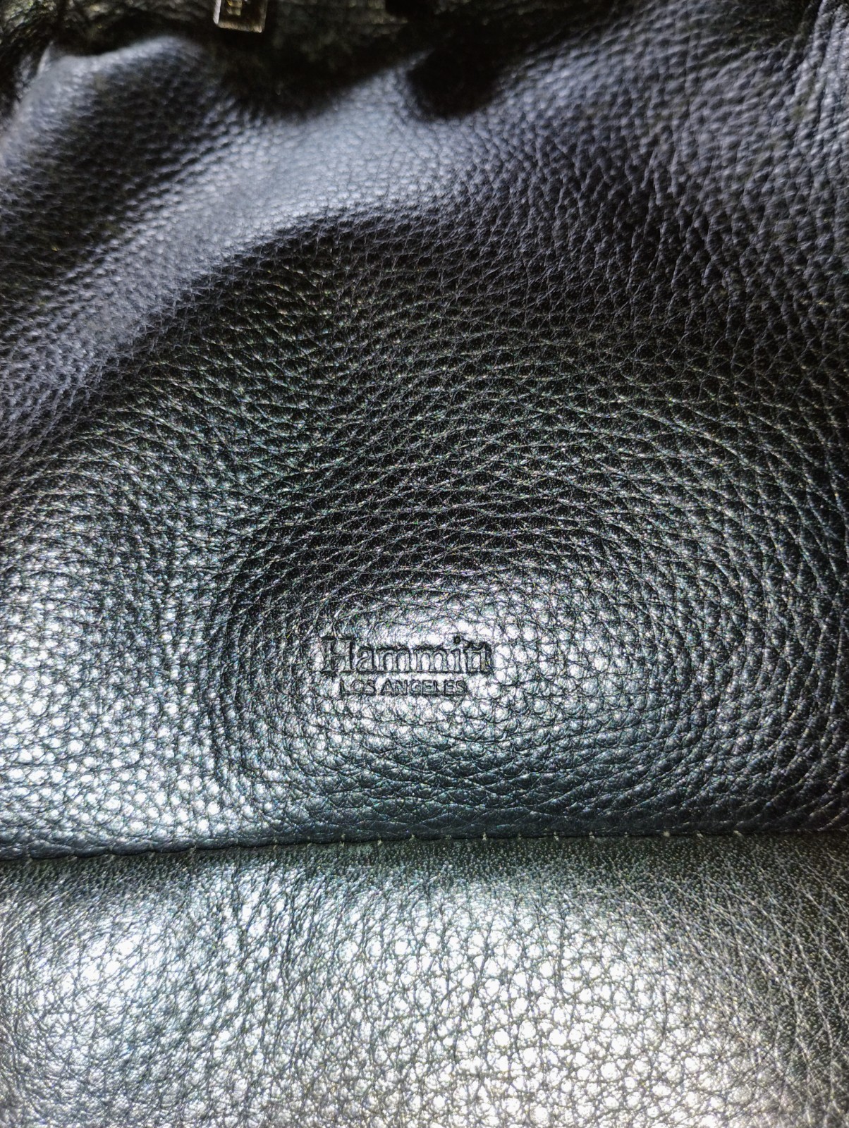 Hammitt Medium Hunter Backpack Black Leather W Re… - image 2