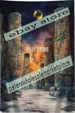 Ancient Pillars Tapestry Desert Temple Walk Egyptian stone pillars 39X59 in