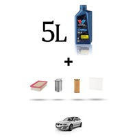 Hoffcar Servicekit 4 Filter Und 5L ÖL FüR Seat Leon 1.9 Sdi 50Kw Von 1999 Bis
