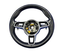 2017-2025 Porsche 718 Cayman Left Driver Steering Wheel Black Leather 9p1419091