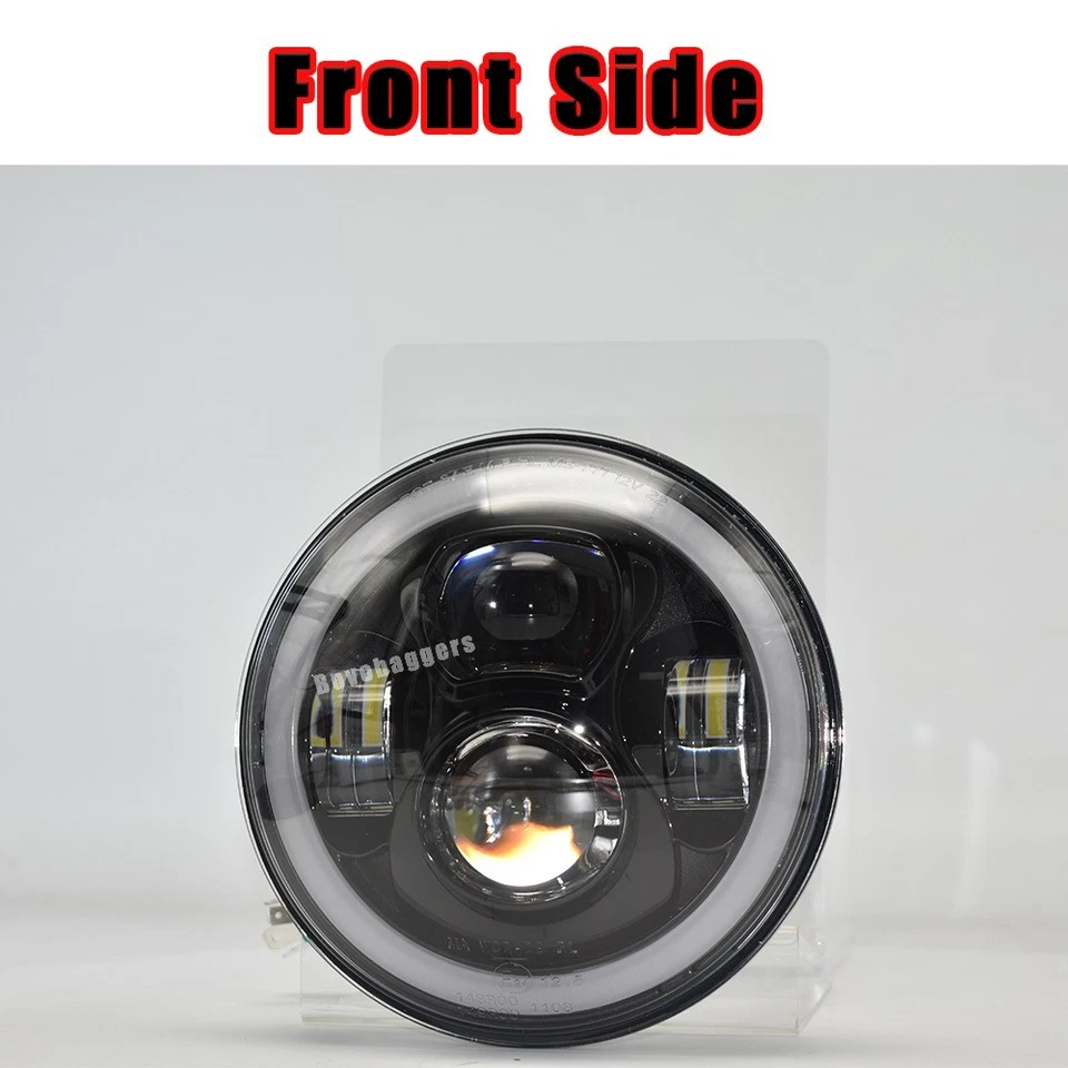 7" Motorrad E24 Zertifiziert LED-Scheinwerfer Hi-Lo-Strahl für BMW R1150 Nine T - Bild 2 von 4