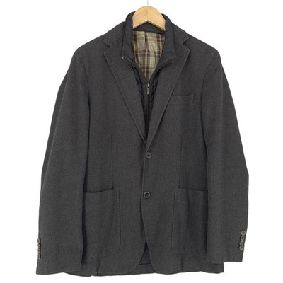 Massimo Dutti Blazer Jacket Men Cotton Gray Dx4 Size 46 UK/US 36