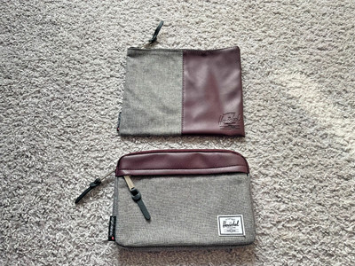 Herschel Supply Co. Virgin Atlantic Airlines Travel Pouch Bag Toiletry Cosmetic