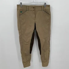 Piper By Smartpak Riding Pants Horseback Pockets Solid Brown Tan Size 26L Womens