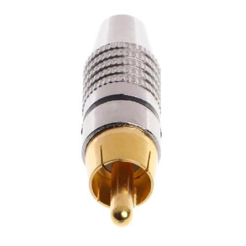 10 pièces connecteur de câble audio vidéo prise mâle pour une qualité s - Photo 10/12