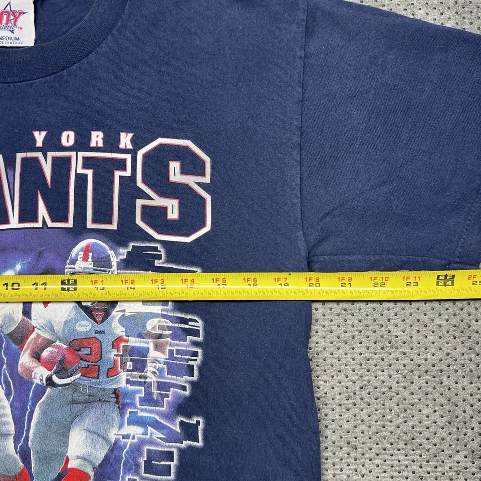 Camiseta mediana vintage 2000 New York Giants jugadores de fútbol Thunder & Lightning Foto 4 de 4