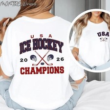 Ice Hockey USA Champions Shirt, American Hockey Pride Gift