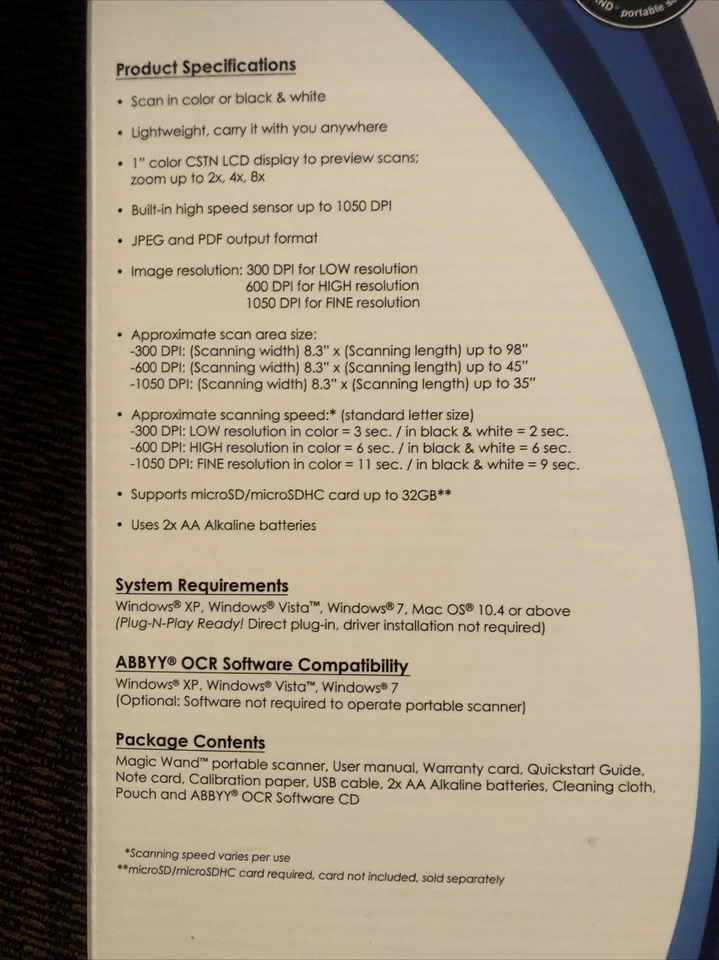 VuPoint PDS-ST442PE Magic Wand III Portable Scanner - Image 4 of 4