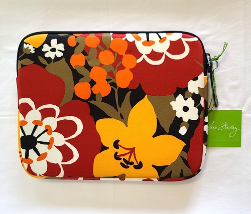 Vera Bradley Bittersweet Neoprene Tablet eReader Sleeve 10x8 Padded Zipper N03 - Picture 2 of 10