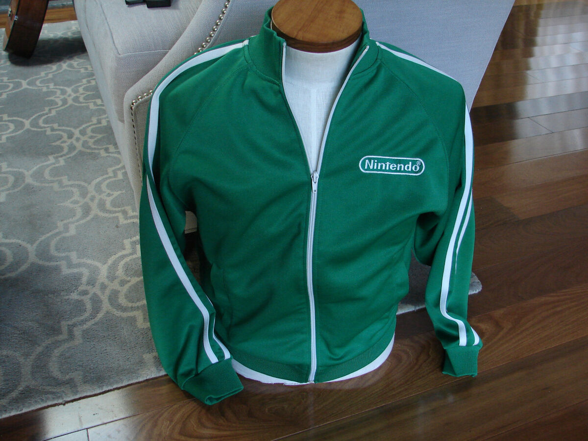 Vintage Nintendo Official Green Track Jacket Retro Rare Vintage Nintendo Official Green Track Jacket Retro Rare