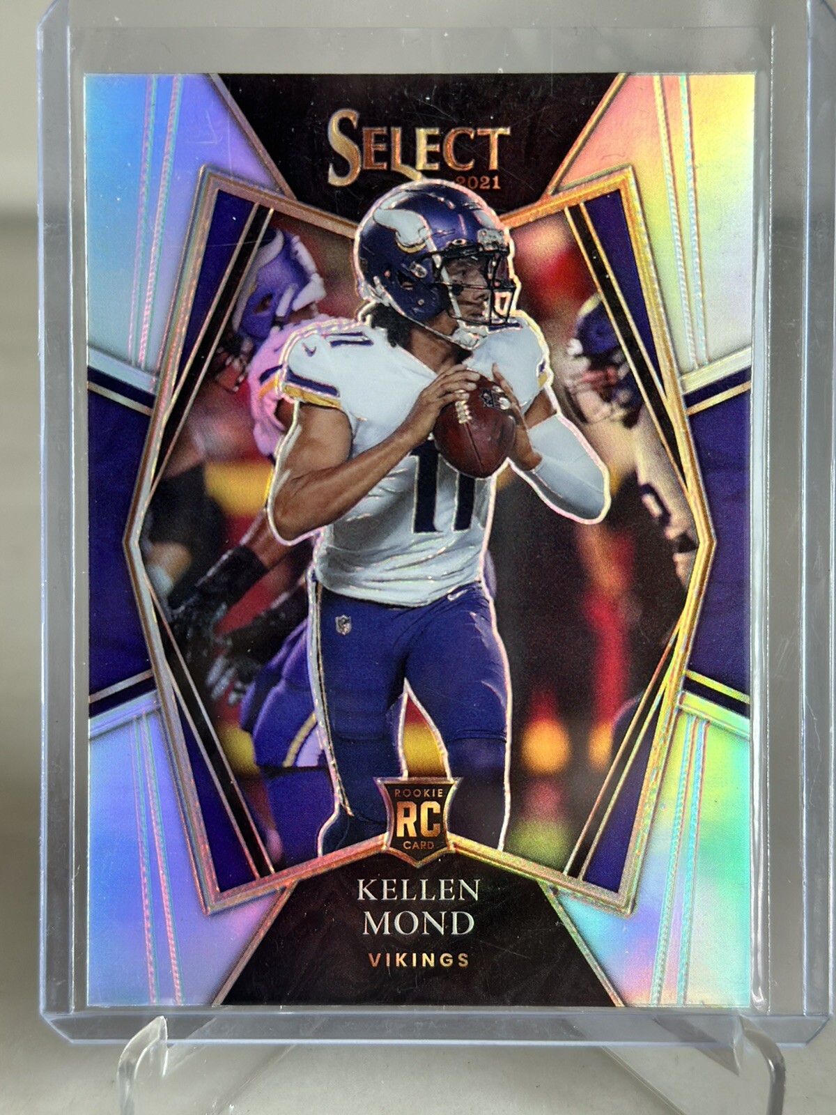 2021 Select Kellen Mond Premier Level Silver Prizm Rookie RC #164 Vikings