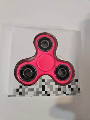 Hand Fidget Spinner High Speed Stress Relief Tri-Fidget Spinning Toy Pink