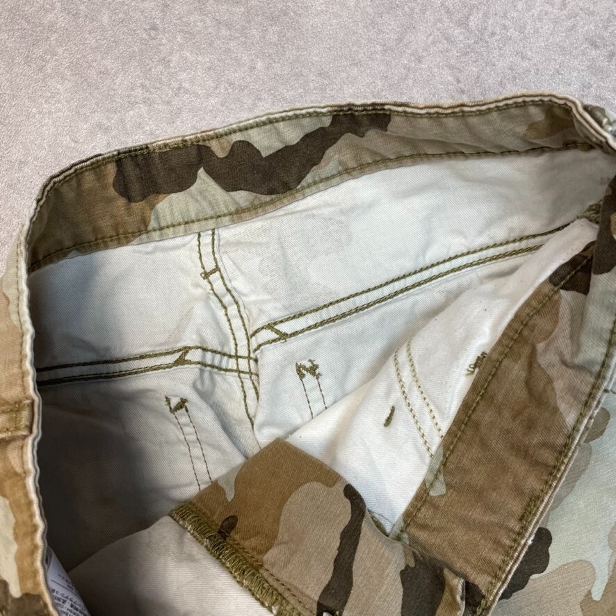 Levis Cargo Shorts Mens Baggy Camo Vintage Summer Hiking Pant, Brown, 29" image 6