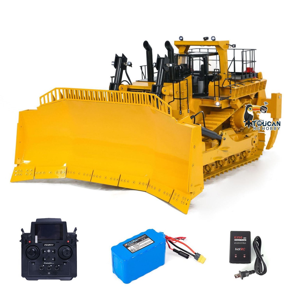 D11T 1/10 RC Hydraulic Bulldozer Heavy Duty Metal Radio Control