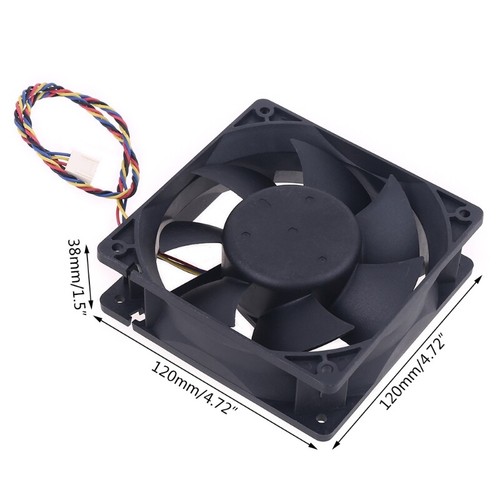 120mm 1.6A 12V 4 Wire PWM Cooling Fan for Delta AFB1212SHE 12038 Machine - Afbeelding 8 van 8