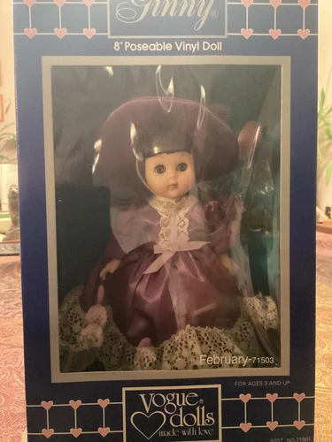 February 1984 Vogue Ginny Calendar Girl NEW Original Box 8" Poseable Vinyl Doll