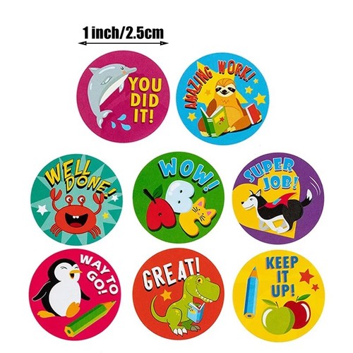 Pegatina motivacional de recompensa para niños etiquetas de alabanza infantil maestro 25 mm - Imagen 8 de 53