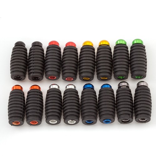 FXCNC Rubber Footpeg Brake Shift Pedal Pegs For YZF R125 R1 R3 R6 MT09 GSXR CBR - Picture 6 of 8
