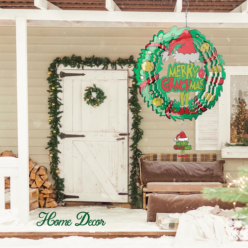 12Inch Wind Spinner 3D Stainless Steel Christmas Decoration Garden Decoration In - Picture 4 of 18