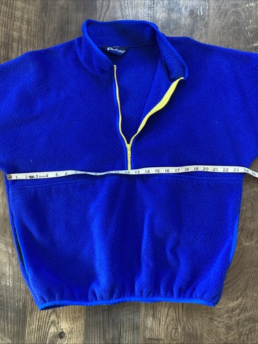 Vtg Penfield 1/2 Zip Pullover Polarlite Made In USA Mens XL Blue Heather - Picture 6 of 9