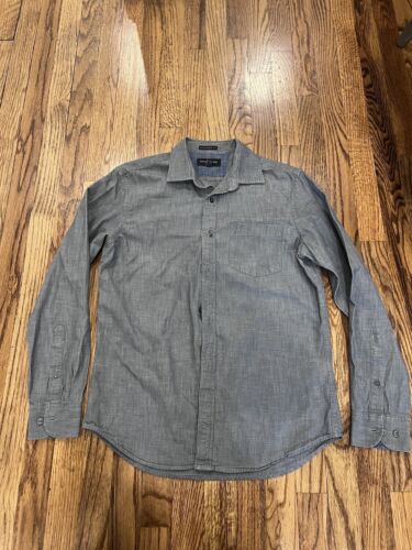 Banana Republic Men's Long Sleeve Button Down Shirt Standard Grey Size Small - Picture 1 of 5