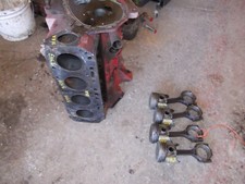 Ford Naa Tractor Gas Engine Motor Block W/ Pistons Sleeves Rods Caps & Main Caps