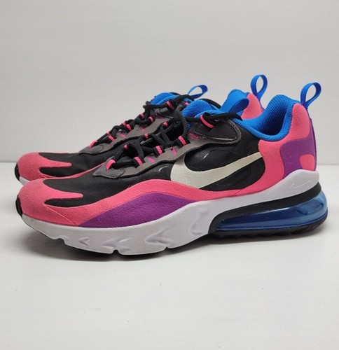 Nike Air Max 270 React GS Black White Pink BQ0101-001 Youth Womens | eBay