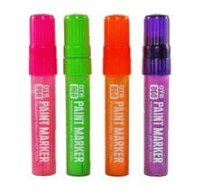 OTR .060 Jumbo Super Permanent Paint Marker 15mm Neon Set of 4