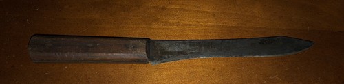 Vintage Ontario Knife Company 11" Knife Steel Blade Wood Handle - Picture 2 of 3