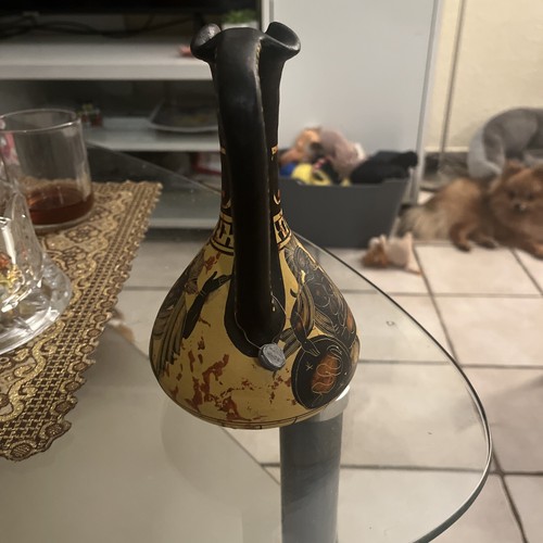 Handgemachte Vase Mit Antiken Griechischen Motiv - Bild 4 von 6