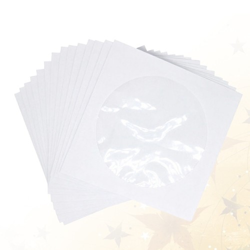 100 Pcs CD Package Environmental Protection DVD Paper Case Transparent Window - Afbeelding 6 van 12