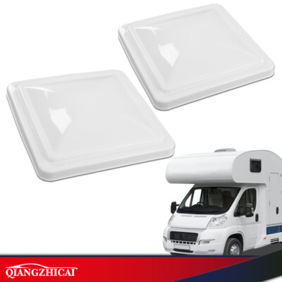 2Pcs White 14'' x 14'' Replacement Roof Vent Cover Camper RV Trailer Ventline NEW