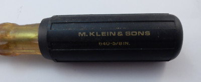 Klein Tools 640-5/8'' Coated Hollow-Shaft Nut Driver Very Good Used Condition