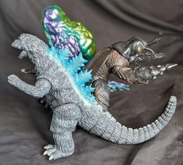 Godzilla Hedorah Megalon Y Msf Soft Vinyl Figure Set Of 3