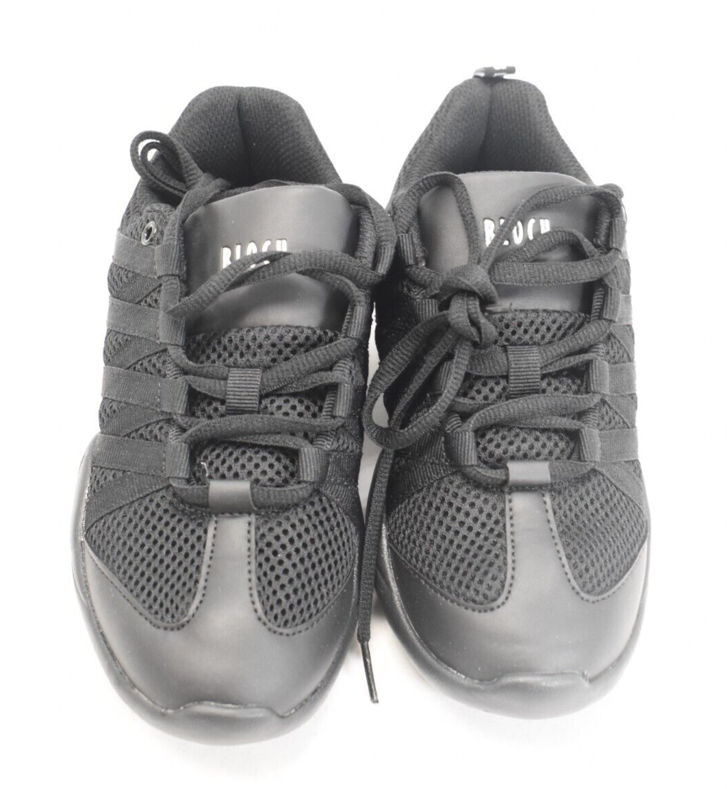 Bloch Split Sole Dance Shoes Black Mesh Lace Up Sneakers Womens